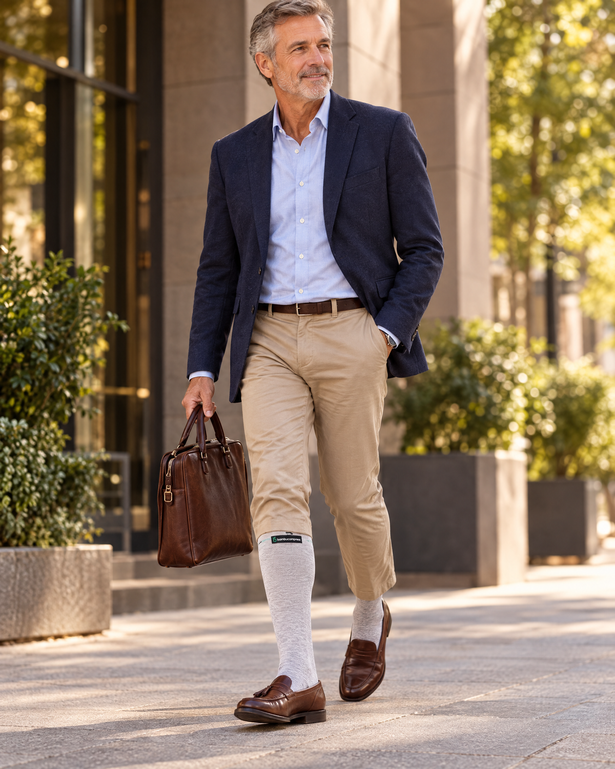 AIR+ Lightweight Bamboo Compression Socks in everyday use