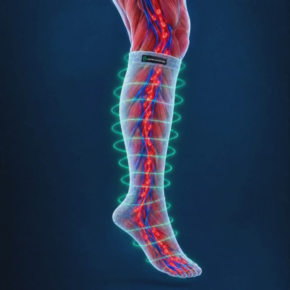 AIR+ Light Compression Socks gentle compression animation